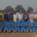 कर्णपुरा कॉलेज मैदान में विश्वविद्यालय स्तरीय खो-खो खेल प्रतियोगिता का शुभारंभ