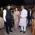 शपथ ग्रहण समारोह स्थल का CM ने किया निरीक्षण