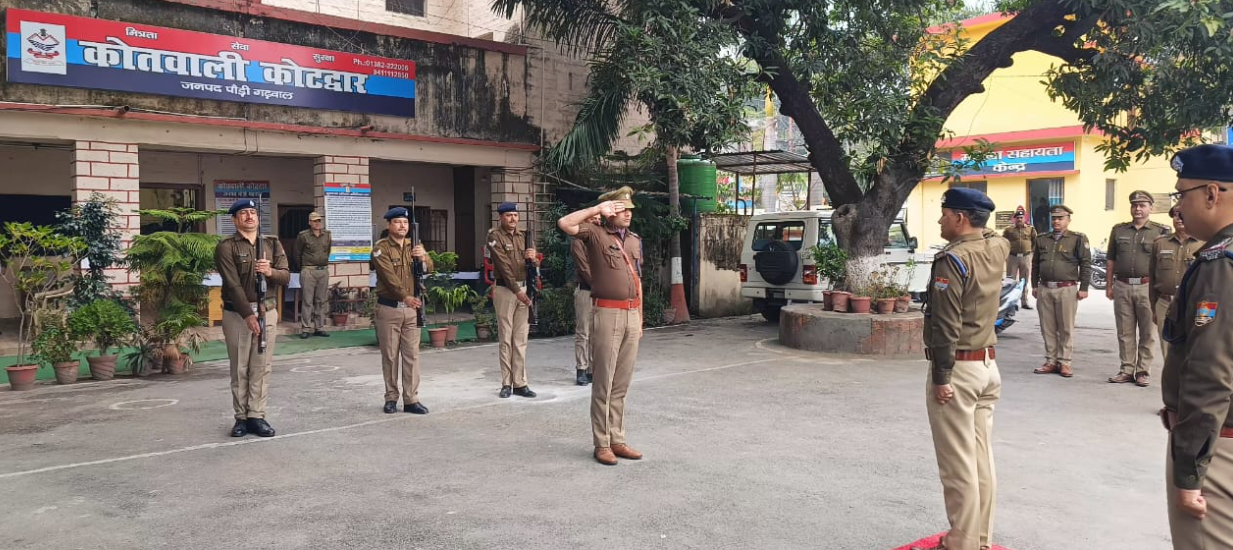 अपर पुलिस अधीक्षक ने किया कोतवाली कोटद्वार का अर्धवार्षिक निरीक्षण