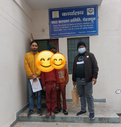 भिक्षावृत्ति में लिप्त दो बालकों को किया गया रेस्क्यू